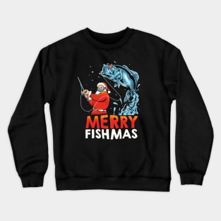 Merry Fishmas – XMAS Santa Christmas gift Crewneck Sweatshirt